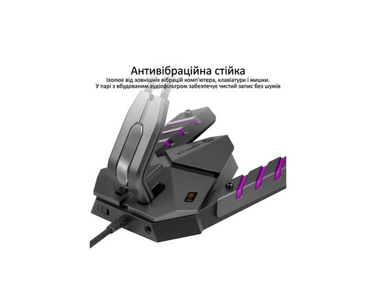 Мікрофон Vertux Streamer-3 LED USB Black (streamer-3.black), зображення 2 Мікрофон Vertux Streamer-3 LED USB Black (streamer-3.black), зображення 2