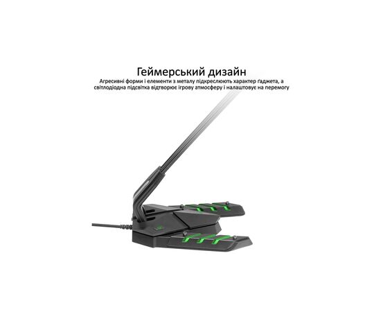 Мікрофон Vertux Streamer-3 LED USB Black (streamer-3.black), зображення 3 Мікрофон Vertux Streamer-3 LED USB Black (streamer-3.black), зображення 3