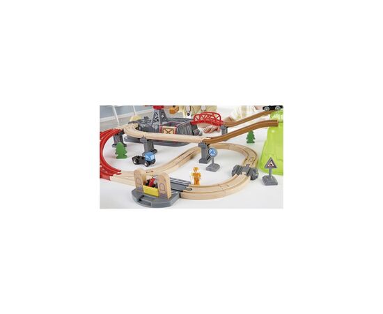 Железная дорога Hape Строительный комплекс 50 элементов (E3764), изображение 9 Железная дорога Hape Строительный комплекс 50 элементов (E3764), изображение 9