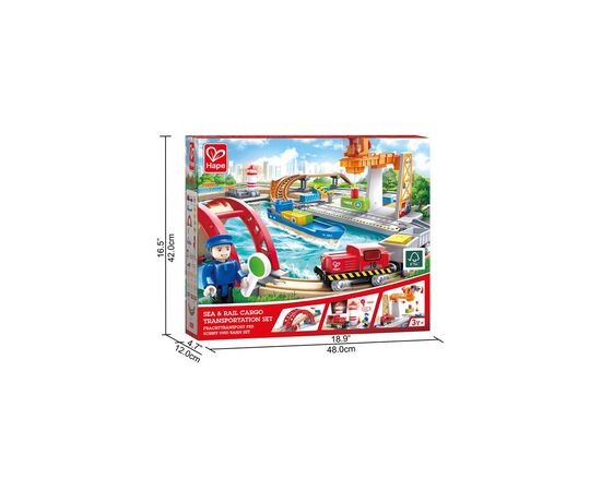 Железная дорога Hape Грузоперевозки (E3790), изображение 9 Железная дорога Hape Грузоперевозки (E3790), изображение 9