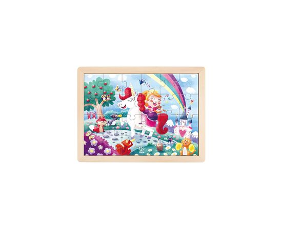 Пазл Hape Единороги с раскраской (E1642), изображение 2 Пазл Hape Единороги с раскраской (E1642), изображение 2