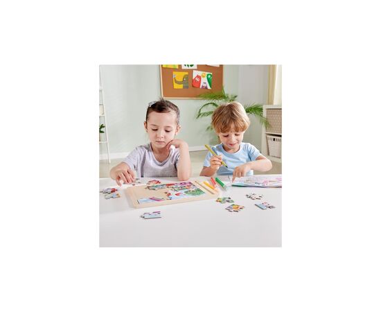 Пазл Hape Единороги с раскраской (E1642), изображение 3 Пазл Hape Единороги с раскраской (E1642), изображение 3