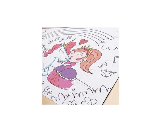 Пазл Hape Единороги с раскраской (E1642), изображение 4 Пазл Hape Единороги с раскраской (E1642), изображение 4