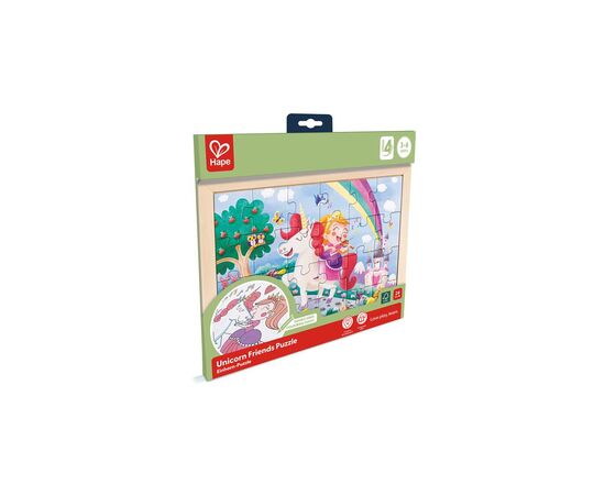 Пазл Hape Единороги с раскраской (E1642), изображение 8 Пазл Hape Единороги с раскраской (E1642), изображение 8