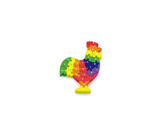 Пазл Viga Toys деревянный Петушок по буквам (55244N)