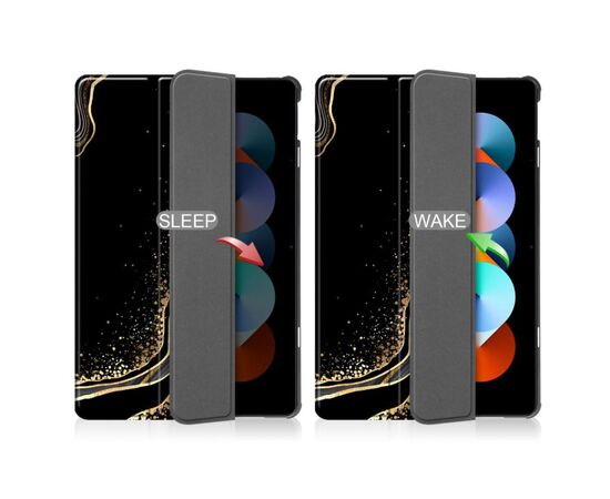 Чехол для планшета BeCover Smart Case Apple iPad Air 11" M2 2024 Black Abstraction (711598), изображение 6 Чехол для планшета BeCover Smart Case Apple iPad Air 11" M2 2024 Black Abstraction (711598), изображение 6