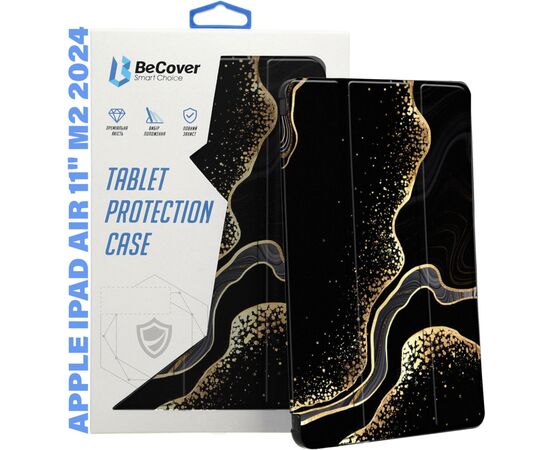 Чохол до планшета BeCover Smart Case Apple iPad Air 11" M2 2024 Black Abstraction (711598)