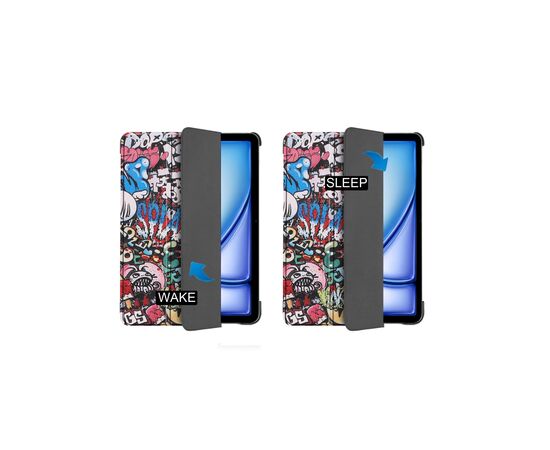 Чехол для планшета BeCover Smart Case Apple iPad Air 11" M2 2024 Graffiti (711605), изображение 6 Чехол для планшета BeCover Smart Case Apple iPad Air 11" M2 2024 Graffiti (711605), изображение 6