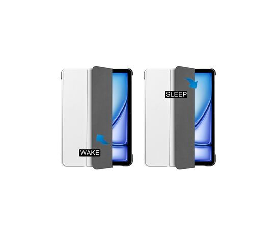 Чехол для планшета BeCover Smart Case Apple iPad Air 11" M2 2024 White (711597), изображение 7 Чехол для планшета BeCover Smart Case Apple iPad Air 11" M2 2024 White (711597), изображение 7