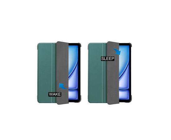 Чехол для планшета BeCover Smart Case Apple iPad Air 13" M2 2024 Dark Green (711613), изображение 5 Чехол для планшета BeCover Smart Case Apple iPad Air 13" M2 2024 Dark Green (711613), изображение 5
