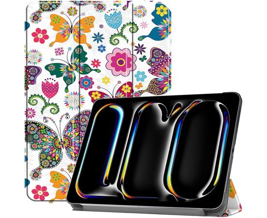 Чехол для планшета BeCover Smart Case Apple iPad Pro 11" M4 2024 Butterfly (711631), изображение 2 Чехол для планшета BeCover Smart Case Apple iPad Pro 11" M4 2024 Butterfly (711631), изображение 2