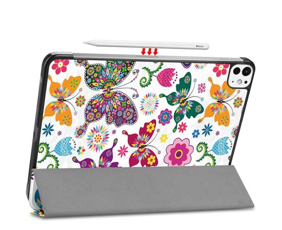 Чехол для планшета BeCover Smart Case Apple iPad Pro 11" M4 2024 Butterfly (711631), изображение 8 Чехол для планшета BeCover Smart Case Apple iPad Pro 11" M4 2024 Butterfly (711631), изображение 8