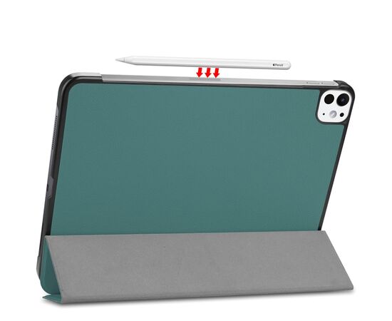 Чехол для планшета BeCover Smart Case Apple iPad Pro 11" M4 2024 Dark Green (711623), изображение 8 Чехол для планшета BeCover Smart Case Apple iPad Pro 11" M4 2024 Dark Green (711623), изображение 8