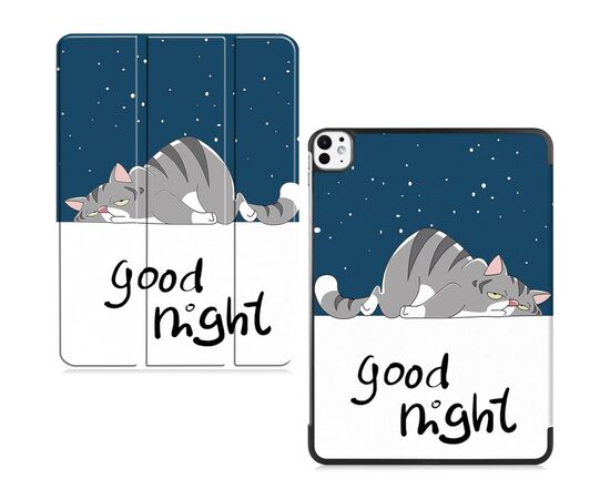 Чехол для планшета BeCover Smart Case Apple iPad Pro 11" M4 2024 Good Night (711636), изображение 4 Чехол для планшета BeCover Smart Case Apple iPad Pro 11" M4 2024 Good Night (711636), изображение 4