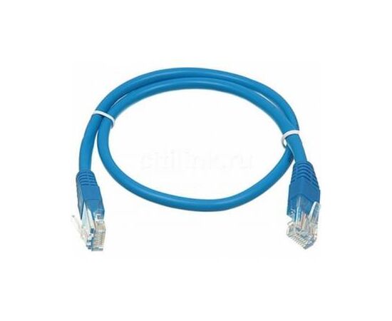 Патч-корд 1м, UTP, cat.5e, CU, 24AWG, blue Kingda (KD-PAUT3100BU)