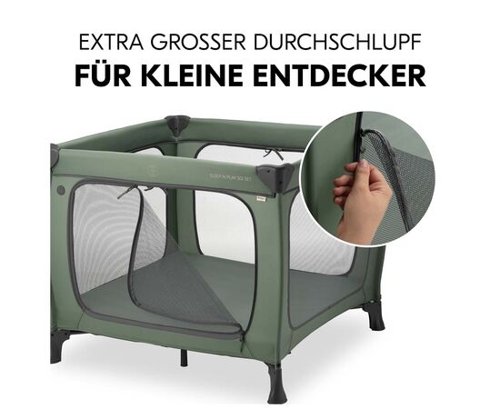Детский манеж Hauck Sleep N Play SQ Dark Green (60673-5), изображение 2 Детский манеж Hauck Sleep N Play SQ Dark Green (60673-5), изображение 2
