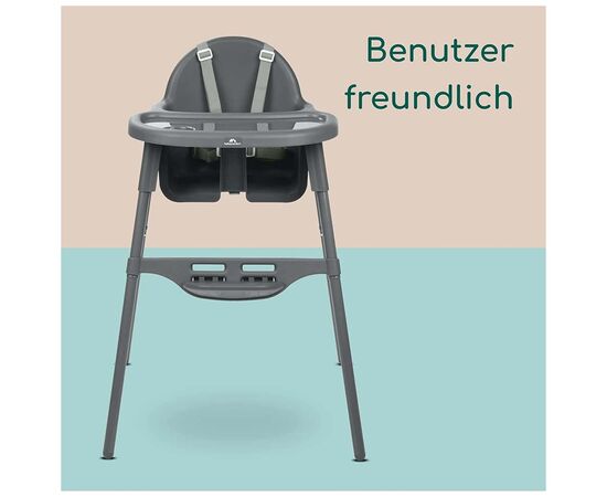 Стульчик для кормления Bebe Confort MEELY DARK GREY (2712551210), изображение 2 Стульчик для кормления Bebe Confort MEELY DARK GREY (2712551210), изображение 2