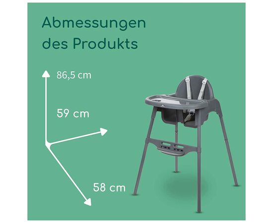 Стульчик для кормления Bebe Confort MEELY DARK GREY (2712551210), изображение 4 Стульчик для кормления Bebe Confort MEELY DARK GREY (2712551210), изображение 4