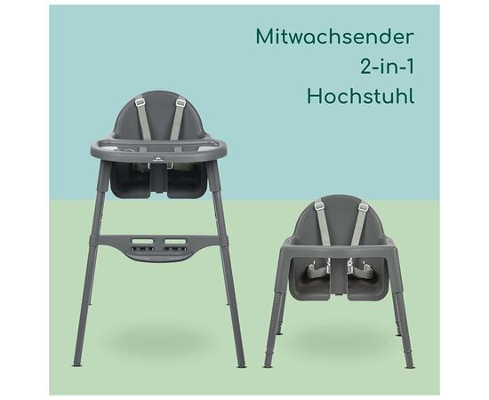 Стульчик для кормления Bebe Confort MEELY DARK GREY (2712551210), изображение 6 Стульчик для кормления Bebe Confort MEELY DARK GREY (2712551210), изображение 6