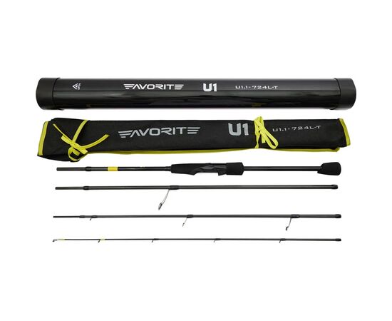 Вудилище Favorite U1 724L-T 2.18m 3-12g Fast (4 част.) (1693.07.74), зображення 5 Вудилище Favorite U1 724L-T 2.18m 3-12g Fast (4 част.) (1693.07.74), зображення 5
