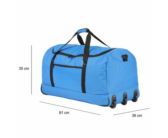 Сумка дорожная TravelZ на колесах Wheelbag 100 Blue (603093), изображение 2 Сумка дорожная TravelZ на колесах Wheelbag 100 Blue (603093), изображение 2