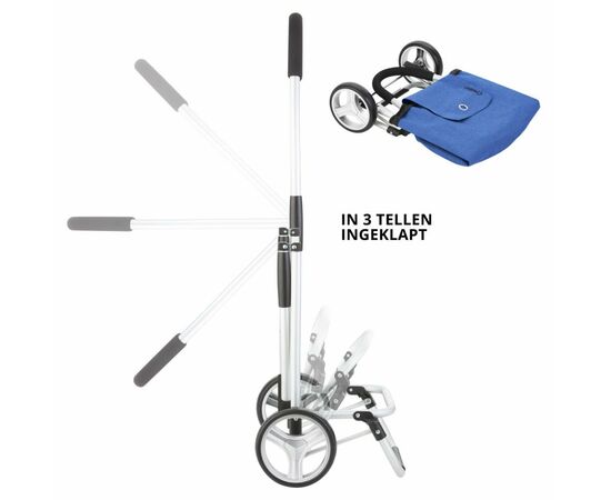 Сумка-тележка ShoppingCruiser Foldable 40 л Blue (928362), изображение 7 Сумка-тележка ShoppingCruiser Foldable 40 л Blue (928362), изображение 7