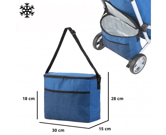 Сумка-тележка ShoppingCruiser 3 Wheels 72 л Blue (928364), изображение 5 Сумка-тележка ShoppingCruiser 3 Wheels 72 л Blue (928364), изображение 5