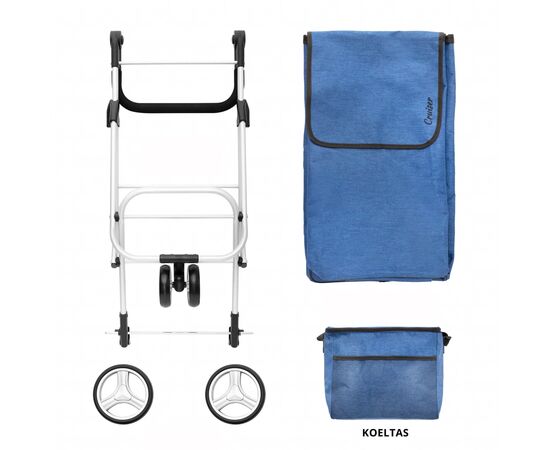 Сумка-тележка ShoppingCruiser 3 Wheels 72 л Blue (928364), изображение 6 Сумка-тележка ShoppingCruiser 3 Wheels 72 л Blue (928364), изображение 6