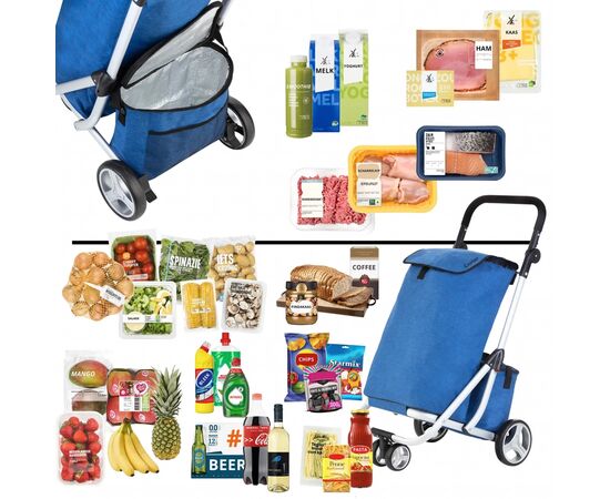 Сумка-тележка ShoppingCruiser 3 Wheels 72 л Blue (928364), изображение 8 Сумка-тележка ShoppingCruiser 3 Wheels 72 л Blue (928364), изображение 8