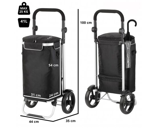 Сумка-тележка ShoppingCruiser Allround 41 л Black (930022), изображение 3 Сумка-тележка ShoppingCruiser Allround 41 л Black (930022), изображение 3