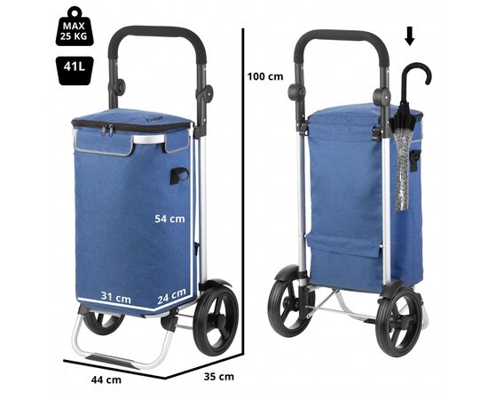 Сумка-візок ShoppingCruiser Allround 41 л Blue (930023), зображення 3 Сумка-візок ShoppingCruiser Allround 41 л Blue (930023), зображення 3
