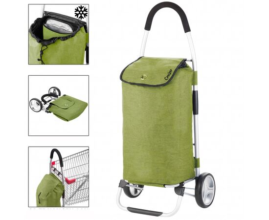 Сумка-тележка ShoppingCruiser Foldable 45 л Green (930021), изображение 2 Сумка-тележка ShoppingCruiser Foldable 45 л Green (930021), изображение 2