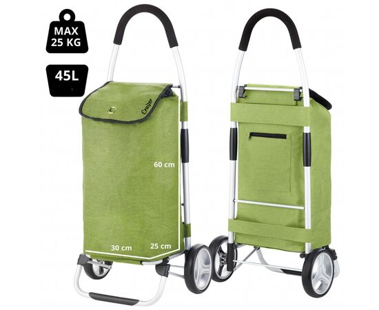 Сумка-тележка ShoppingCruiser Foldable 45 л Green (930021), изображение 4 Сумка-тележка ShoppingCruiser Foldable 45 л Green (930021), изображение 4