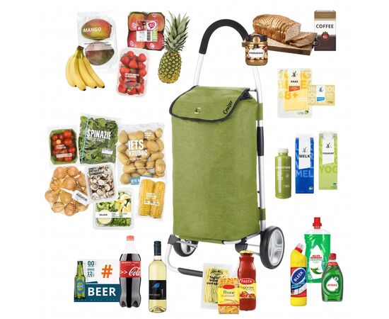 Сумка-тележка ShoppingCruiser Foldable 45 л Green (930021), изображение 8 Сумка-тележка ShoppingCruiser Foldable 45 л Green (930021), изображение 8
