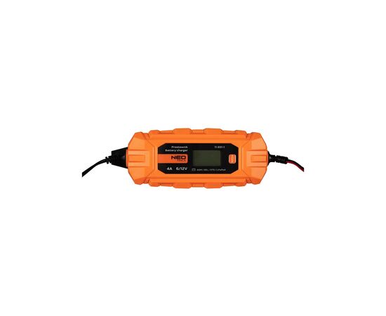 Зарядное устройство для автомобильного аккумулятора Neo Tools 4A/70Вт, 3-120Ah, для кислотних/AGM/GEL (11-891), изображение 4 Зарядное устройство для автомобильного аккумулятора Neo Tools 4A/70Вт, 3-120Ah, для кислотних/AGM/GEL (11-891), изображение 4