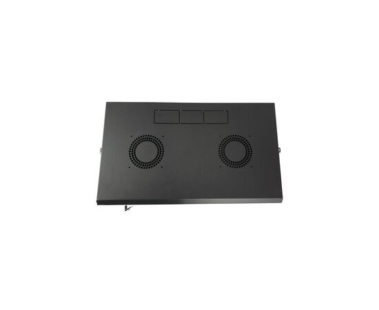 Шкаф настенный Eserver 4U 19" 600х350х284 (Ш*Г*В), стекло, чёрная (ES-Е435B), изображение 7 Шкаф настенный Eserver 4U 19" 600х350х284 (Ш*Г*В), стекло, чёрная (ES-Е435B), изображение 7