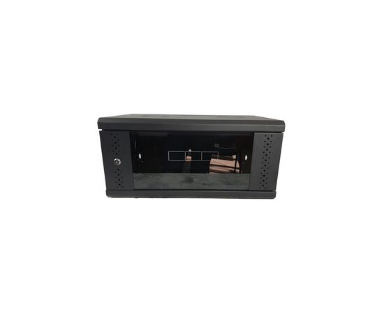 Шкаф настенный Eserver 4U 19" 600х350х284 (Ш*Г*В), стекло, чёрная (ES-Е435B), изображение 8 Шкаф настенный Eserver 4U 19" 600х350х284 (Ш*Г*В), стекло, чёрная (ES-Е435B), изображение 8