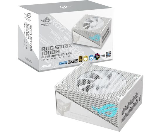 Блок питания ASUS 1000W ROG Strix PCIE5 Gold Aura White Edition (90YE00P5-B0NA00), изображение 10 Блок питания ASUS 1000W ROG Strix PCIE5 Gold Aura White Edition (90YE00P5-B0NA00), изображение 10