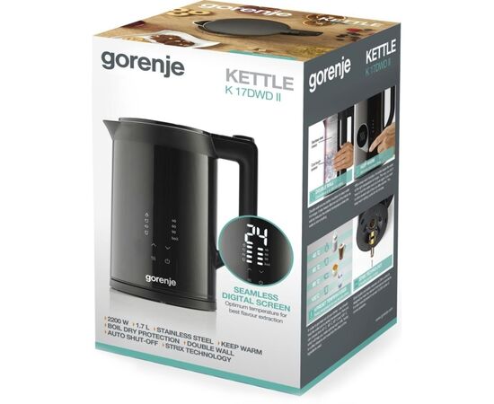 Электрочайник Gorenje K17DWDII, изображение 11 Электрочайник Gorenje K17DWDII, изображение 11