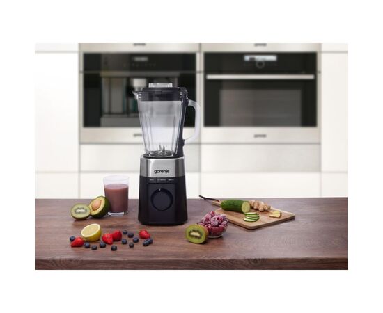 Блендер Gorenje стаціонарний 1000Вт, чаша-1500мл, скло, чорний (B1000DE), изображение 9 Блендер Gorenje стаціонарний 1000Вт, чаша-1500мл, скло, чорний (B1000DE), изображение 9