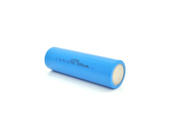 Аккумулятор 21700 5000mAh, 3.7V, Blue, FlatTop Vipow (ICR21700-5000mAhFT / 31080), изображение 2 Аккумулятор 21700 5000mAh, 3.7V, Blue, FlatTop Vipow (ICR21700-5000mAhFT / 31080), изображение 2