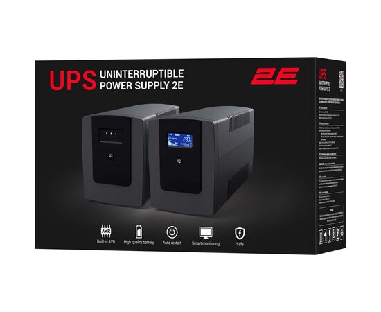 Источник бесперебойного питания 2E ED850, 480W (2E-ED850), изображение 4 Источник бесперебойного питания 2E ED850, 480W (2E-ED850), изображение 4