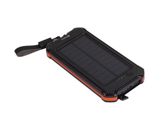Батарея универсальная Sandberg 10000 mAh, Solar:5V/250mA, power-through, IP54, flashlight (420-72), изображение 2 Батарея универсальная Sandberg 10000 mAh, Solar:5V/250mA, power-through, IP54, flashlight (420-72), изображение 2