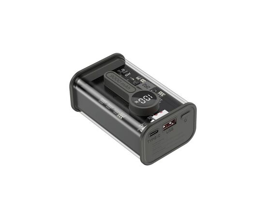 Батарея универсальная Gembird 9000mAh, QC3.0, Transparent (PB09-TQC3-01), изображение 3 Батарея универсальная Gembird 9000mAh, QC3.0, Transparent (PB09-TQC3-01), изображение 3