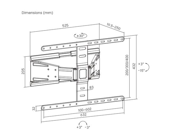Кронштейн UniBracket Slim64, зображення 2 Кронштейн UniBracket Slim64, зображення 2
