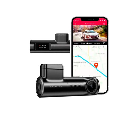 Видеорегистратор LINGDU Dash Cam D500 (D500), изображение 3 Видеорегистратор LINGDU Dash Cam D500 (D500), изображение 3