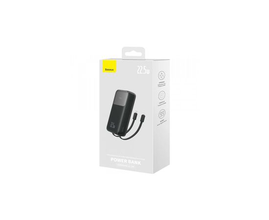 Батарея универсальная Baseus Comet Series 20000mAh 22.5W, PD+ cable USB-C (PPMD020101), изображение 6 Батарея универсальная Baseus Comet Series 20000mAh 22.5W, PD+ cable USB-C (PPMD020101), изображение 6