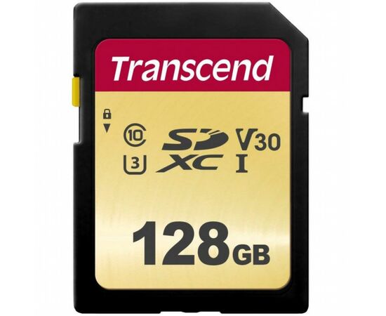 Карта памяти Transcend 128GB SDXC class 10 UHS-I (TS128GSDC500S)