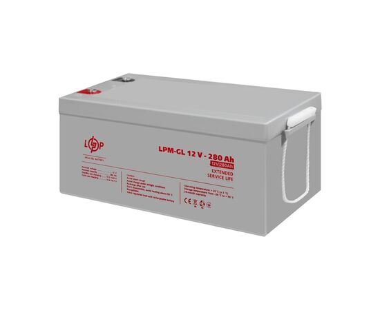 Батарея к ИБП LogicPower LPM-GL 12V - 280Ah (13185), изображение 4 Батарея к ИБП LogicPower LPM-GL 12V - 280Ah (13185), изображение 4