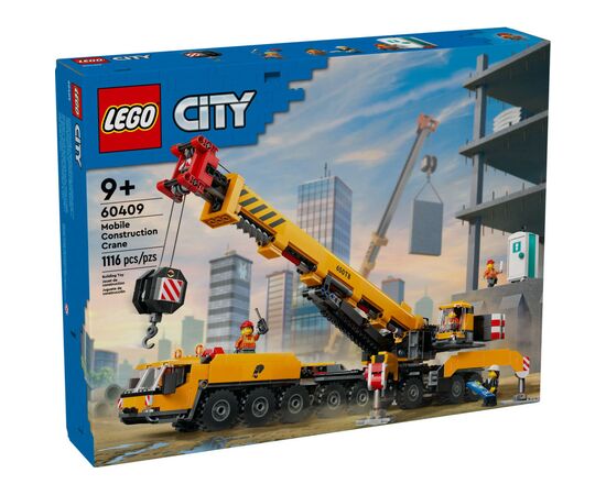 Конструктор LEGO City Желтый передвижной строительный кран (60409)